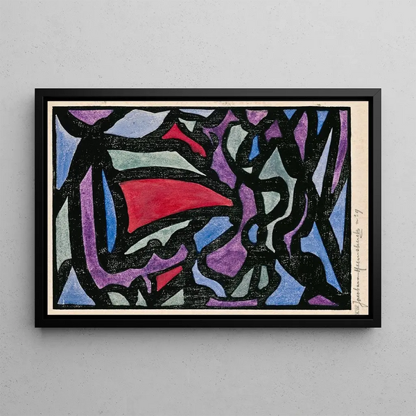 Composition Nr. 1 - Jacoba van Heemskerck — gerahmtes Bild an der Wand