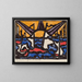 Landschaft mit Sonne - Jacoba van Heemskerck — gerahmtes Bild an der Wand