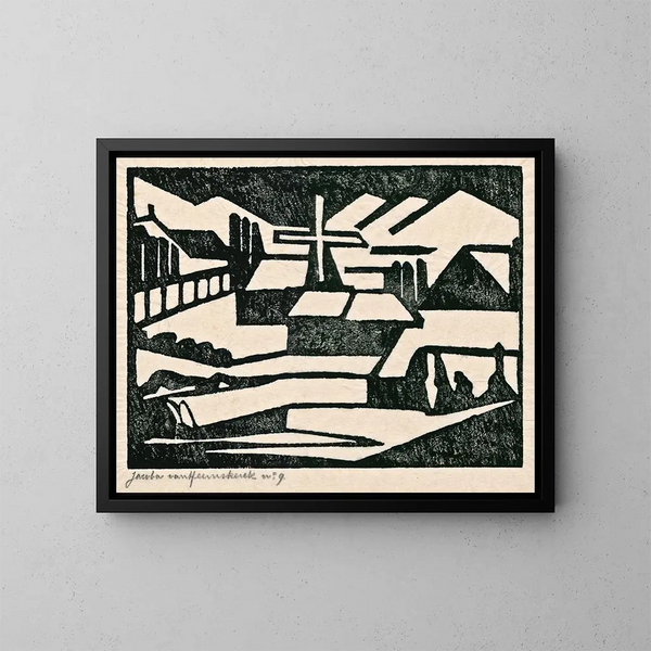 Moulin - Jacoba van Heemskerck — gerahmtes Bild an der Wand