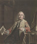 Portrait de Simon Fokke tenant à la main la gravure du pillage de la maison de Gerrit Hagedooren - Jacobus Buys — Ansicht des Kunstwerks