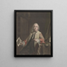 Portrait de Simon Fokke tenant à la main la gravure du pillage de la maison de Gerrit Hagedooren - Jacobus Buys — gerahmtes Bild an der Wand