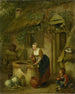 Frau, die Wasser aus einem Brunnen schöpft - Jacobus Johannes Lauwers — Ansicht des Kunstwerks