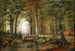 Landschaft mit Bäumen, Bach und Brücke - Jacobus Johannes van Poorten — Ansicht des Kunstwerks