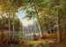 Rehe am Rand des Waldsees - Jacobus Johannes van Poorten — Ansicht des Kunstwerks