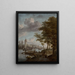 Stadt am Fluss - Jacobus Storck — gerahmtes Bild an der Wand