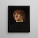 Portrait eines jungen Mannes - Jacometto Veneziano — gerahmtes Bild an der Wand