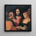Jesus und die überraschte Frau beim Ehebruch - Jacopo Palma Il Vecchio — gerahmtes Bild an der Wand