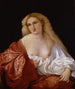 Portrait einer Frau, bekannt als Portrait einer Kurtisane - Jacopo Palma der Ältere — Ansicht des Kunstwerks