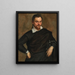 Portrait eines Adligen - Jacopo Palma der Jüngere — gerahmtes Bild an der Wand