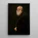 Mann mit weißem Bart - Jacopo Tintoretto — gerahmtes Bild an der Wand