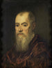 Portrait eines Mannes im roten Mantel - Jacopo Tintoretto — Ansicht des Kunstwerks