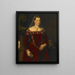 Portrait einer Dame - Jacopo Zucchi — gerahmtes Bild an der Wand