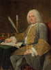 Portrait von Jean-Gabriel du Theil bei der Unterzeichnung des Wiener Vertrags - Jacques-André-Joseph Aved — Ansicht des Kunstwerks