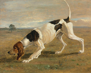 JacquesLaurent Agasse - A pointer in a landscape.webp