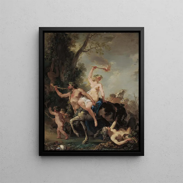 Eine Bacchanale - Jacques-Philippe Caresme — gerahmtes Bild an der Wand