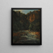 Kaskade und Felsen - Jacques-Raymond Brascassat — gerahmtes Bild an der Wand