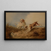 Hunde bei der Verfolgung eines Kaninchens - Jacques-Raymond Brascassat — gerahmtes Bild an der Wand