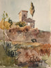 Garten und Kirche mit antiker Loggia - Jacques-Raymond Brascassat — Ansicht des Kunstwerks