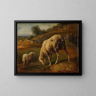 JacquesRaymond Brascassat - Moutons et brebis au pturage.webp