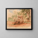 Brunnen - Jacques-Raymond Brascassat — gerahmtes Bild an der Wand