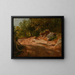 Rochers en forteresse - Jacques-Raymond Brascassat — gerahmtes Bild an der Wand