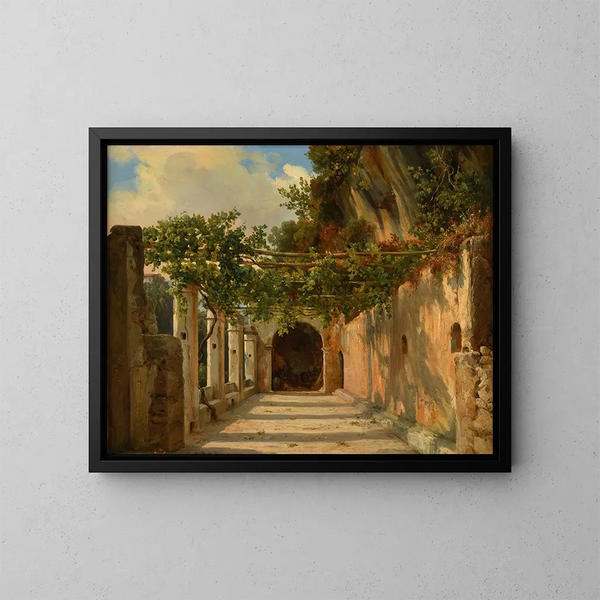 Tonnelle - Jacques-Raymond Brascassat — gerahmtes Bild an der Wand