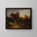 Drei Schafe - Jacques-Raymond Brascassat — gerahmtes Bild an der Wand