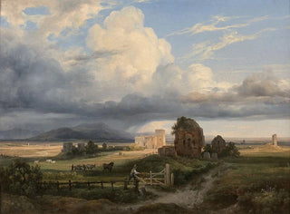 JacquesRaymond Brascassat - Vacher et son troupeau dans la campagne romaine dans les environs de la via Appia.webp