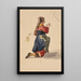Studie einer knienden Frau - Jacques-Raymond Brascassat — gerahmtes Bild an der Wand