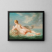 Eine liegende Nymphe auf einem Delfin - Jacques Charlier — gerahmtes Bild an der Wand