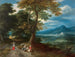 Reisende auf einem Weg in einer Landschaft - Jacques Fouquières — Ansicht des Kunstwerks
