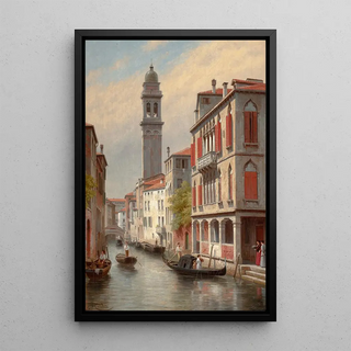 Jacques Franois Carabain - Une Vue a Venise San Giorgio dei Greci Italie.webp