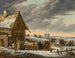 Russisches Winterlandschaft Gemälde - Jacques François Joseph Swebach-Desfontaines — Ansicht des Kunstwerks