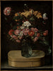 Blumenstrauß auf einer Pappschachtel - Jacques Linard — Ansicht des Kunstwerks