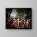 Léonidas aux Thermopyles - Jacques Louis David — gerahmtes Bild an der Wand