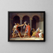 Der Schwur der Horatier - Jacques Louis David — gerahmtes Bild an der Wand