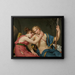 Der Aufbruch von Telemachus und Eucharis - Jacques Louis David — gerahmtes Bild an der Wand