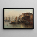 Ansicht der Themse mit der St.-Pauls-Kathedrale im Hintergrund - Jacques Matthias Schenker — gerahmtes Bild an der Wand