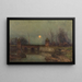 Mondschein - Jacques Rosseels — gerahmtes Bild an der Wand