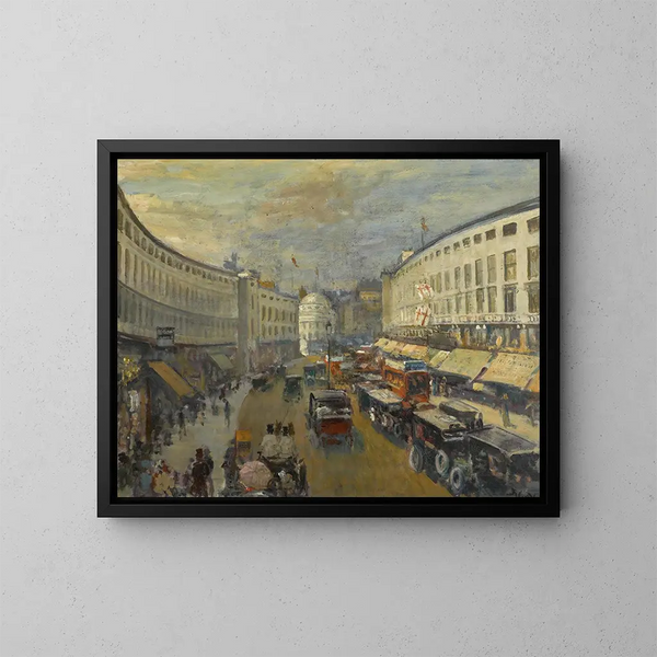 Regent Street in London - Jacques-Émile Blanche — gerahmtes Bild an der Wand