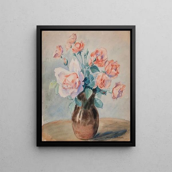 Jadwiga Gazowska - Roses in a vase.webp