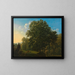 Landschaft mit Khen beim Weiden - Jakob Alt — gerahmtes Bild an der Wand