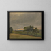 Prairie du soir avec des fleurs - Jakob Becker — gerahmtes Bild an der Wand