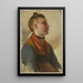 Junge Bäuerin 2 - Jakob Becker — gerahmtes Bild an der Wand