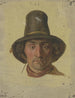 Bauern-Gemälde mit Zylinderhut - Jakob Becker — Ansicht des Kunstwerks