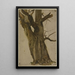 Baum hohl - Jakob Becker — gerahmtes Bild an der Wand