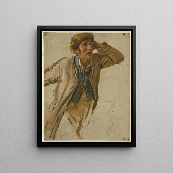 Jakob Becker - Junger Bauer mit brauner Mtze.webp