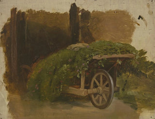 Jakob Becker - Karren mit geschnittenem Gras beladen.webp