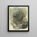 Waldbach - Jakob Becker — gerahmtes Bild an der Wand