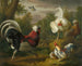 Der Kampf der Hähne - Jakob Bogdani — Ansicht des Kunstwerks